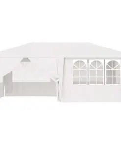 vidaXL Professional Party Tent with Side Walls 4×6 m White 90 g/m²
