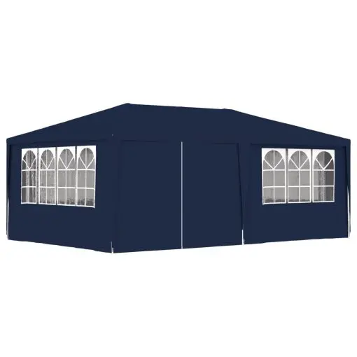 vidaXL Professional Party Tent with Side Walls 4×6 m Blue 90 g/m²