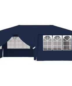 vidaXL Professional Party Tent with Side Walls 4×6 m Blue 90 g/m²