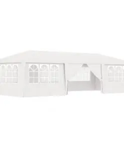 vidaXL Professional Party Tent with Side Walls 4×9 m White 90 g/m²