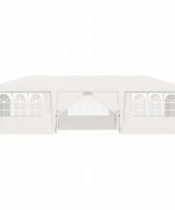 vidaXL Professional Party Tent with Side Walls 4×9 m White 90 g/m²