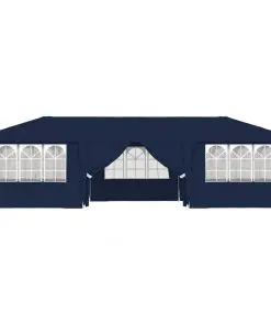 vidaXL Professional Party Tent with Side Walls 4×9 m Blue 90 g/m²