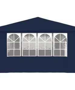 vidaXL Professional Party Tent with Side Walls 4×9 m Blue 90 g/m²
