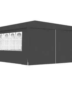 vidaXL Professional Party Tent with Side Walls 4×4 m Anthracite 90 g/m²