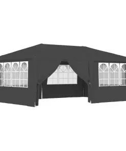 vidaXL Professional Party Tent with Side Walls 4×6 m Anthracite 90 g/m²