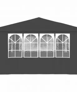 vidaXL Professional Party Tent with Side Walls 4×6 m Anthracite 90 g/m²