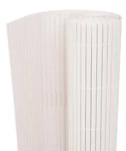 vidaXL Double-Sided Garden Fence 170×500 cm White