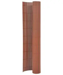 vidaXL Double-Sided Garden Fence 170×500 cm Brown