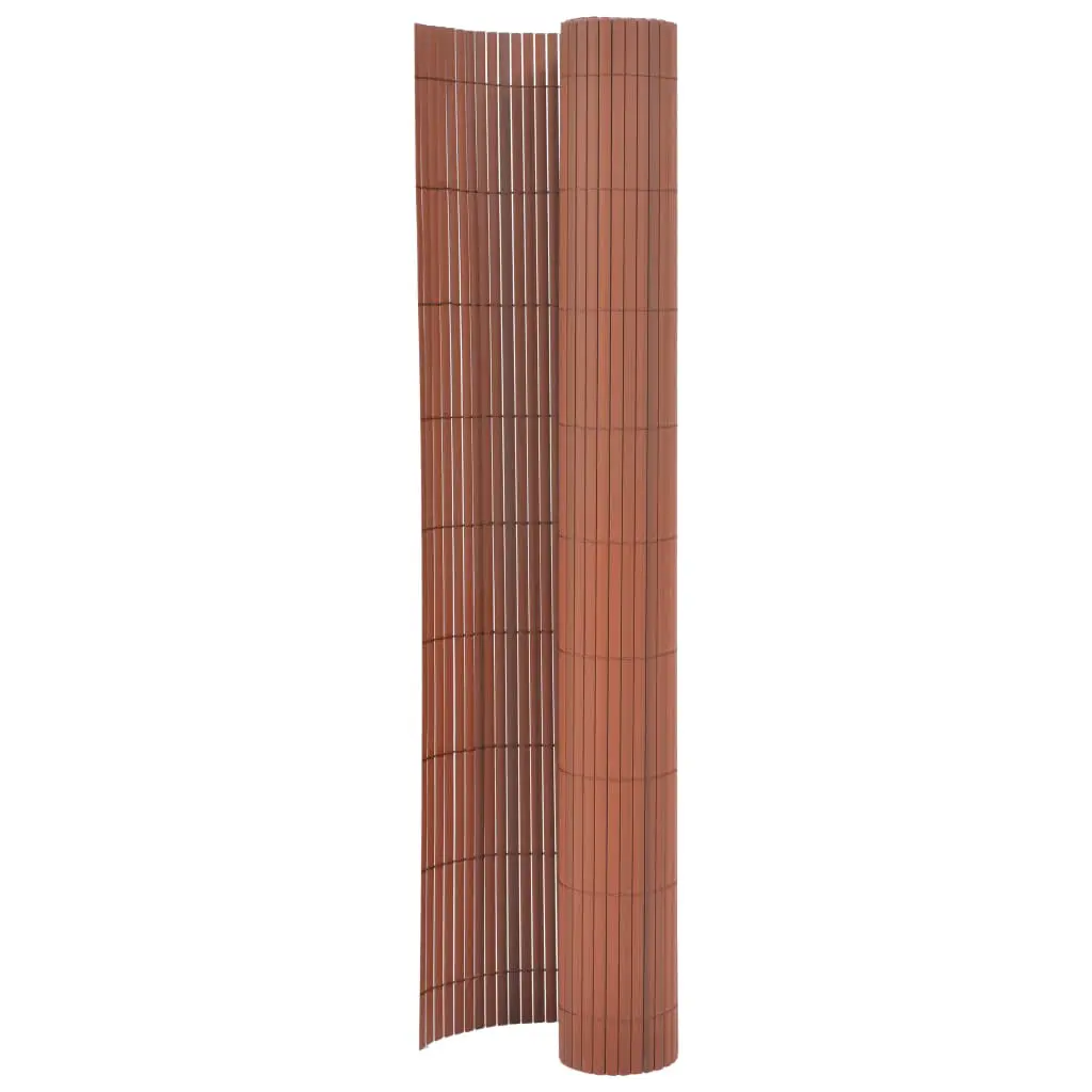 vidaXL Double-Sided Garden Fence 170×500 cm Brown