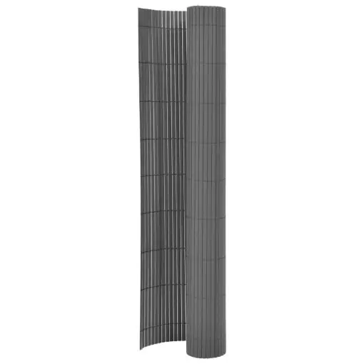 vidaXL Double-Sided Garden Fence 170×500 cm Grey