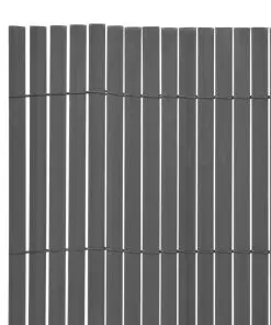 vidaXL Double-Sided Garden Fence 170×500 cm Grey
