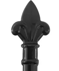 vidaXL Double Door Fence Gate with Spear Top 400×225 cm