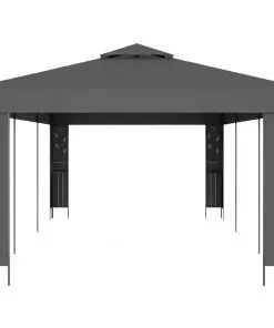 vidaXL Gazebo with Double Roof 3×6 m Anthracite