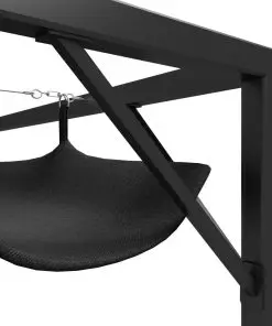 vidaXL Garden Gazebo with Retractable Roof Canopy 3×3 m Anthracite