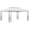 vidaXL Garden Gazebo Powder-Coated Steel 4x3x2.7 m White vidaXL Garden Gazebo Powder-Coated Steel 4x3x2.7 m White