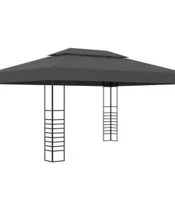 vidaXL Gazebo 3×4 m Anthracite