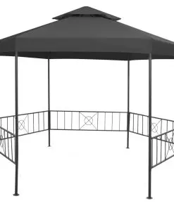 vidaXL Garden Gazebo 323x275x265 cm Anthracite