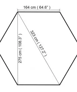 vidaXL Garden Gazebo 323x275x265 cm Anthracite