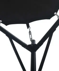 vidaXL Gazebo Pavilion Tent Canopy 3×3 m Steel Anthracite