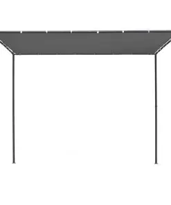vidaXL Gazebo with Flat Roof 3x3x2.4 m Anthracite