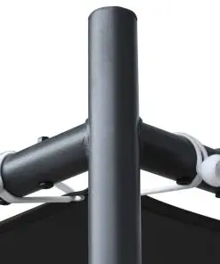 vidaXL Gazebo with Flat Roof 3x3x2.4 m Anthracite