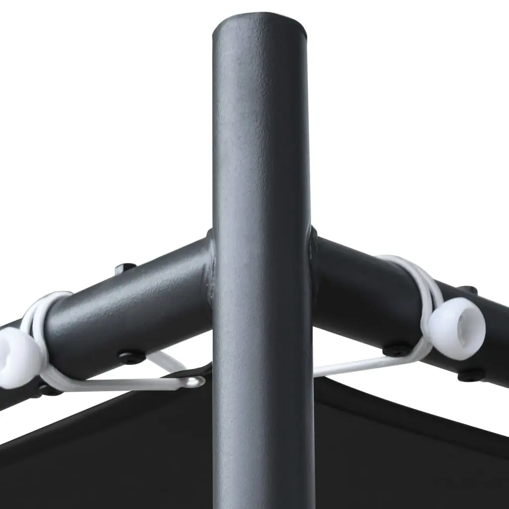 vidaXL Gazebo with Flat Roof 3x3x2.4 m Anthracite