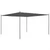 vidaXL Gazebo with Flat Roof 4x4x2.4 m Anthracite