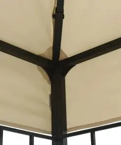 vidaXL Gazebo 3×3 m Cream