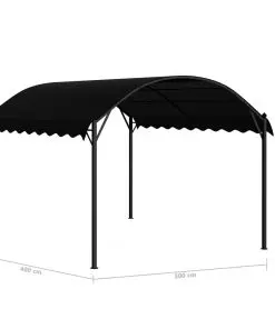 vidaXL Gazebo Fabric Anthracite