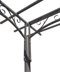 vidaXL Rose Arch Garden Arbor Steel Garden Decoration