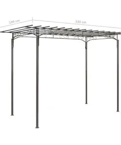 vidaXL Rose Arch Garden Arbor Steel Garden Decoration