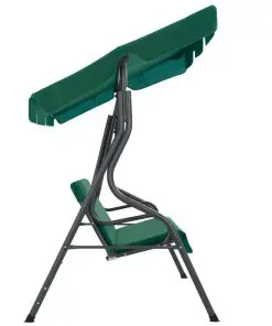 vidaXL Garden Swing Bench Green 170x110x153 cm Fabric