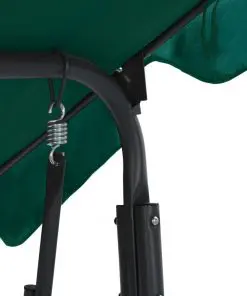 vidaXL Garden Swing Bench Green 170x110x153 cm Fabric