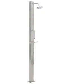 vidaXL Outdoor Shower Stainless Steel Straight