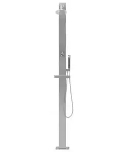 vidaXL Outdoor Shower Stainless Steel Straight