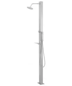 vidaXL Outdoor Shower Stainless Steel Straight