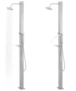 vidaXL Outdoor Shower Stainless Steel Straight