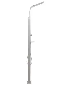 vidaXL Outdoor Shower Stainless Steel Curved