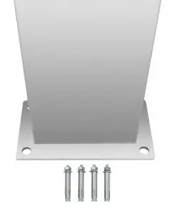 vidaXL Outdoor Shower Stainless Steel Curved