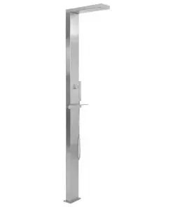 vidaXL Outdoor Shower Stainless Steel Square