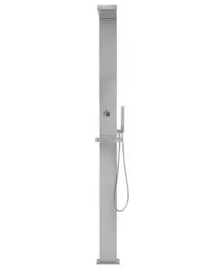 vidaXL Outdoor Shower Stainless Steel Square