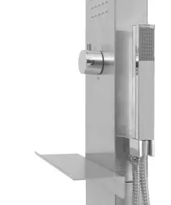 vidaXL Outdoor Shower Stainless Steel Square