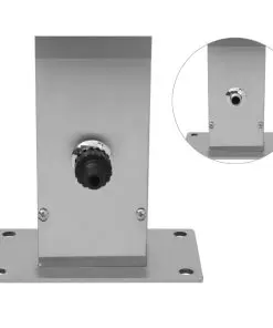 vidaXL Outdoor Shower Stainless Steel Square