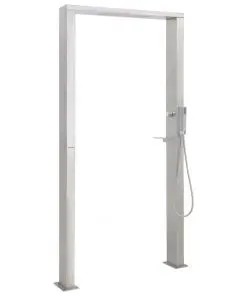 vidaXL Outdoor Shower Stainless Steel Double Jets