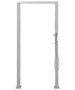 vidaXL Outdoor Shower Stainless Steel Double Jets