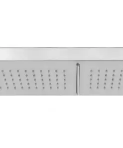 vidaXL Outdoor Shower Stainless Steel Double Jets
