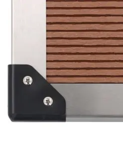 vidaXL Outdoor Shower Tray WPC Stainless Steel 80×62 cm Brown