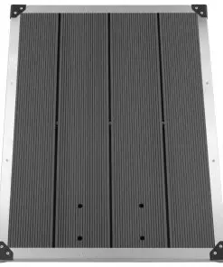 vidaXL Outdoor Shower Tray WPC Stainless Steel 80×62 cm Grey