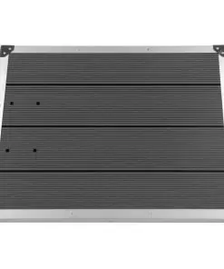vidaXL Outdoor Shower Tray WPC Stainless Steel 80×62 cm Grey