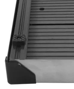 vidaXL Outdoor Shower Tray WPC Stainless Steel 80×62 cm Grey